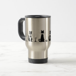De Voyage Quatre Chats noirs, Louis Wain Mug