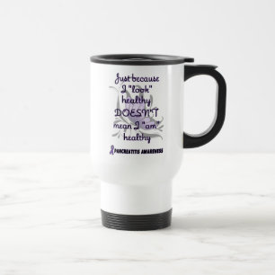 De Voyage "Regarde" santé/papillon...Pancréatite Travel Mug