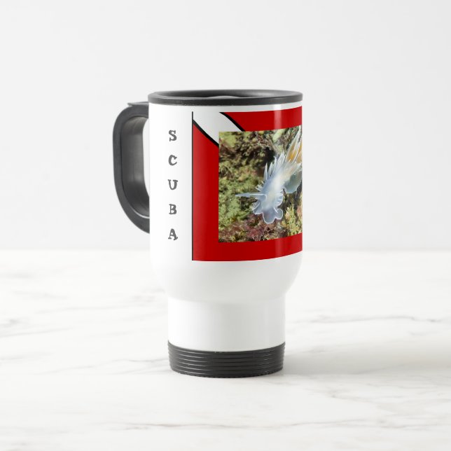De Voyage Scuba Diver Nudibranche - Mug (Devant gauche)