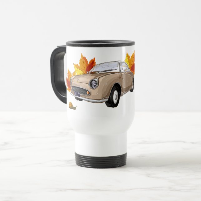 De Voyage Topaz Mist Figaro mug - reisbeker (Devant gauche)