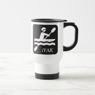 De Voyage YAKity YAK YAK BAK, Kayaking Aluminum Travel Mug