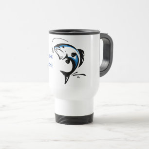 De Voyage Yellowstone Gone Fishing Travel Mug