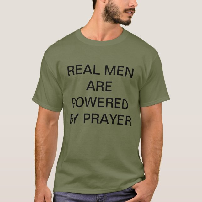 De vrais hommes sont actionnés par le T-shirt de (Devant)