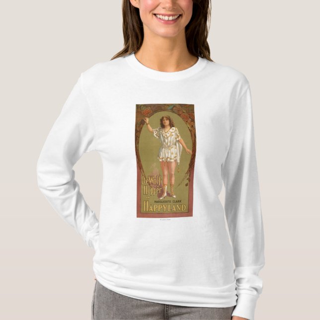 De Wolf Hopper im Happyland Theater-Plakat T-Shirt (Vorderseite)