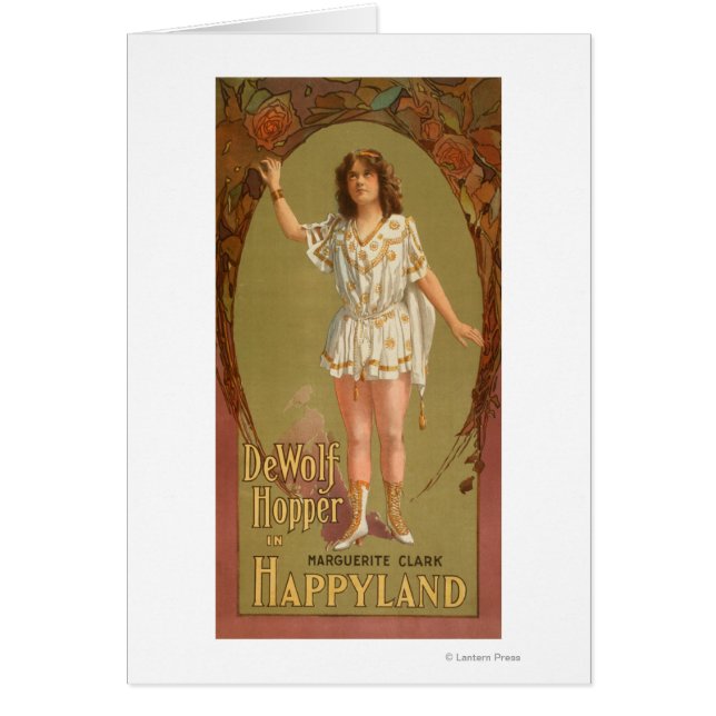 De Wolf Hopper in Happyland Theater Poster (Vorne)