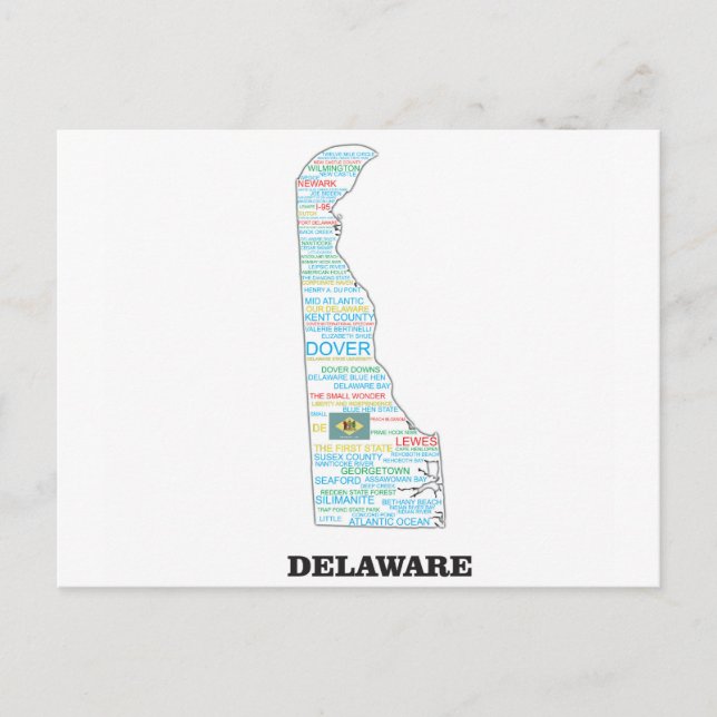 DE WORD STAAT POSTKARTE (Vorderseite)