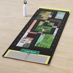 De Yoga Jouer voitures et houblon écossais tapis