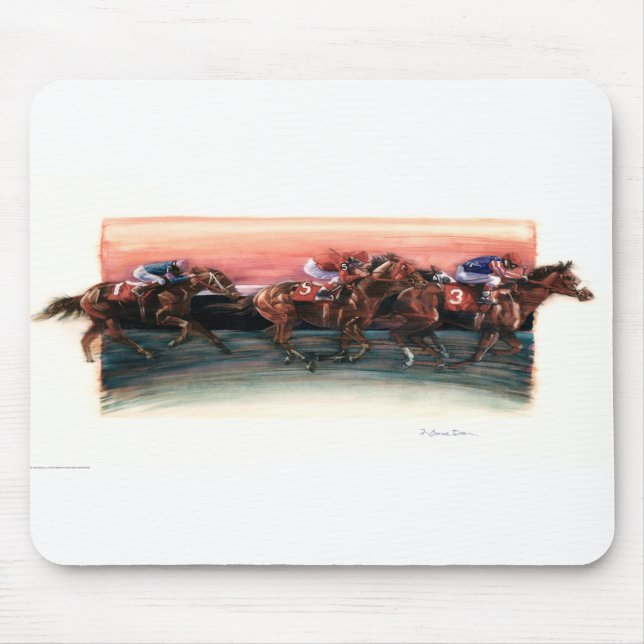 DEA25 Pferd Race.tif Mousepad (Vorne)