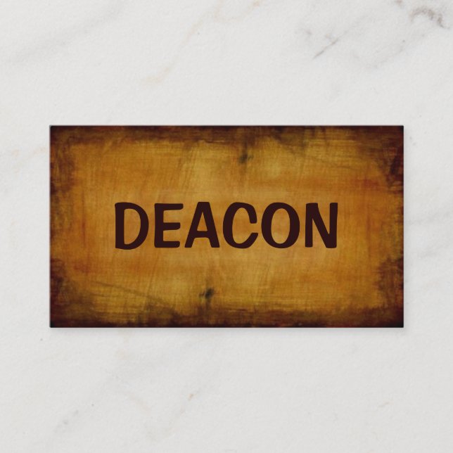 Deacon Antique Business Card Visitenkarte (Vorderseite)