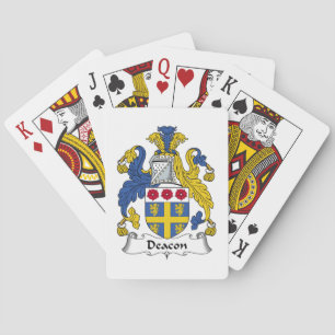 Deacon Familienwappen Spielkarten