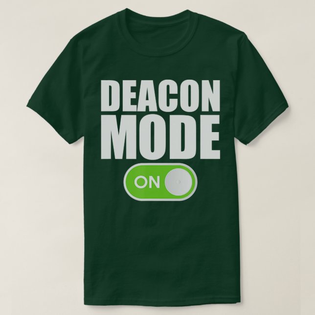 Deacon Mode Religious Christlich Minister katholis T-Shirt (Design vorne)