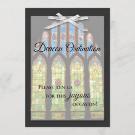 Deacon Ordination Einladung - Bleiglas