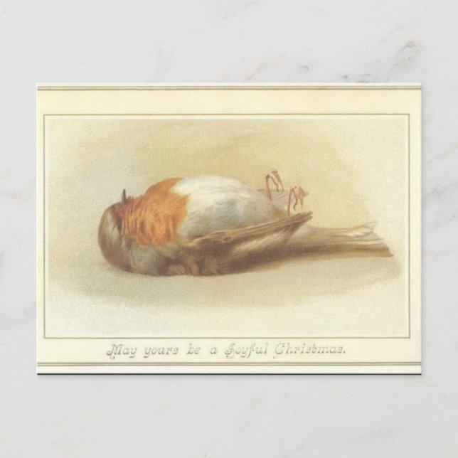 Dead Bird Weihnachtskarte Feiertagspostkarte (Vorderseite)