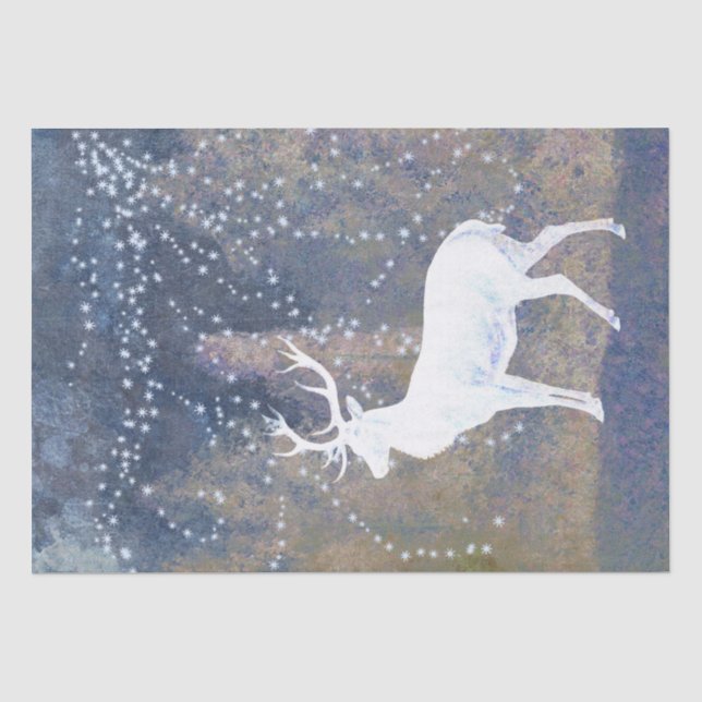 Dead Buck Snowflake Decoupage Seidenpapier (Vorderseite)