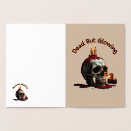 Dead But Glowing Halloween Foil Card Folienkarte