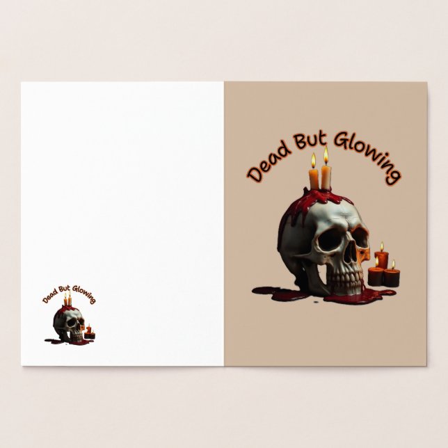 Dead But Glowing Halloween Foil Card Folienkarte (Innenseite)