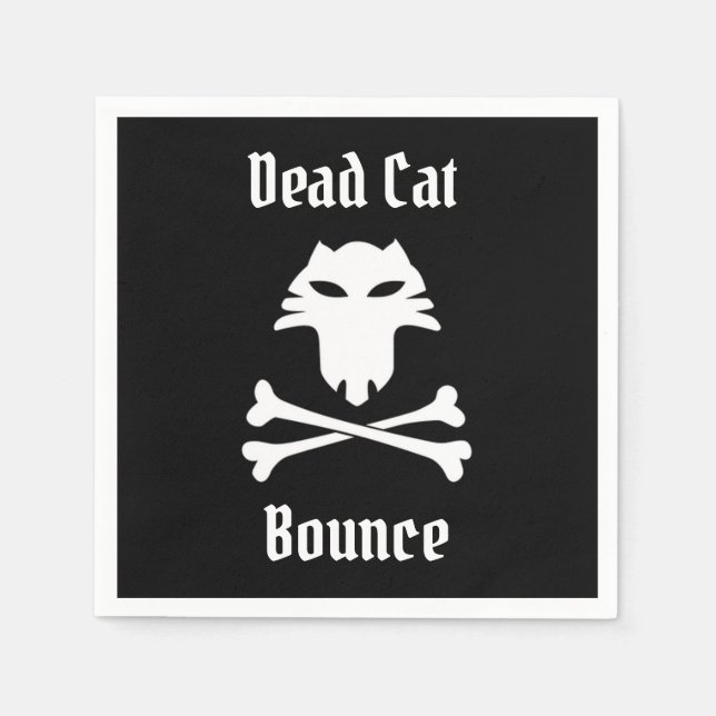 Dead Cat Bounce Serviette (Vorderseite)
