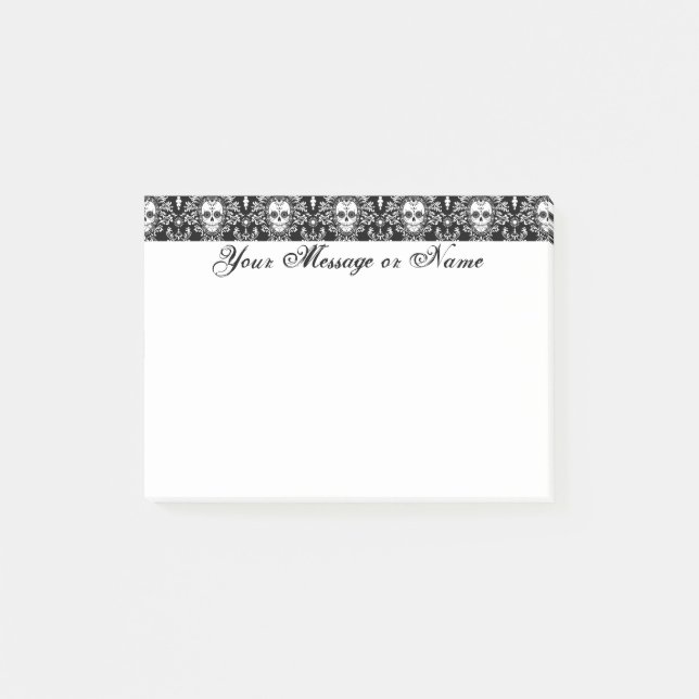 Dead Damask - Custom Sugar Skulls Post-it® Notes Post-it Klebezettel (Vorderseite)