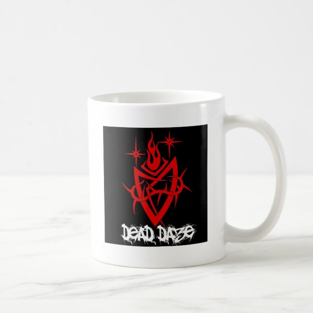 Dead Daze Tribal Heart Kaffeetasse (Rechts)