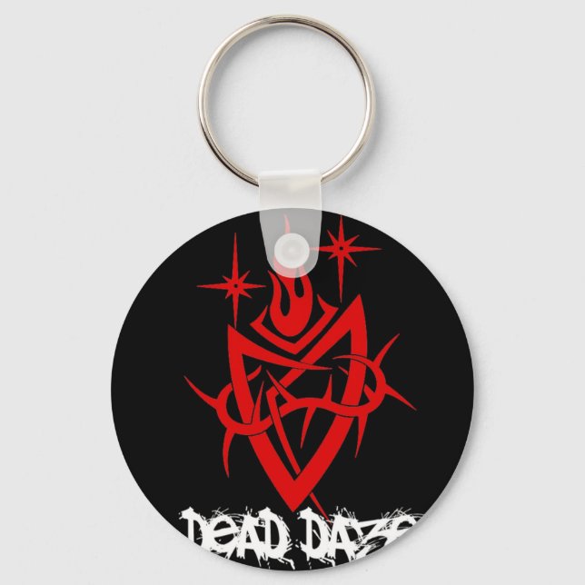 Dead Daze Tribal Heart Schlüsselanhänger (Vorderseite)