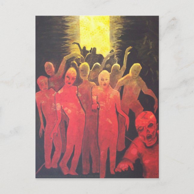 Dead End Zombie Hoard sombre horreur Art carte pos (Devant)