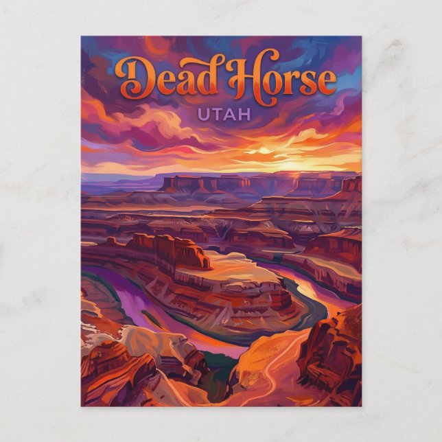 Dead Horse Point Utah Postkarte (Vorderseite)