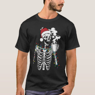 Dead-Inside aber Jolly AF Skelett Weihnachten Funn T-Shirt