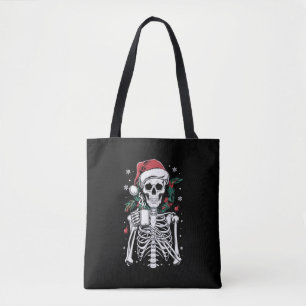 Dead Inside Skeleton Weihnachtskaffee Lover Gesche Tasche