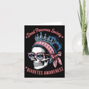 Dead Pancreas Society-Shirt Lustiger Diabetes-Aufk Karte
