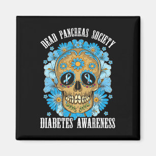 Dead Pankreas Society Fun Diabetes Awareness Zucke Magnet
