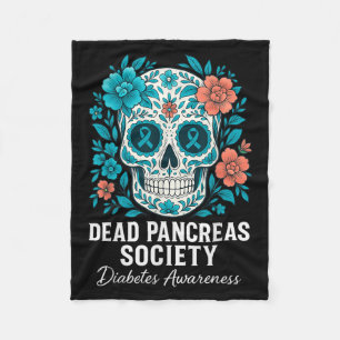 Dead Pankreas Society Sugar Diabetes Sensibilisier Fleecedecke