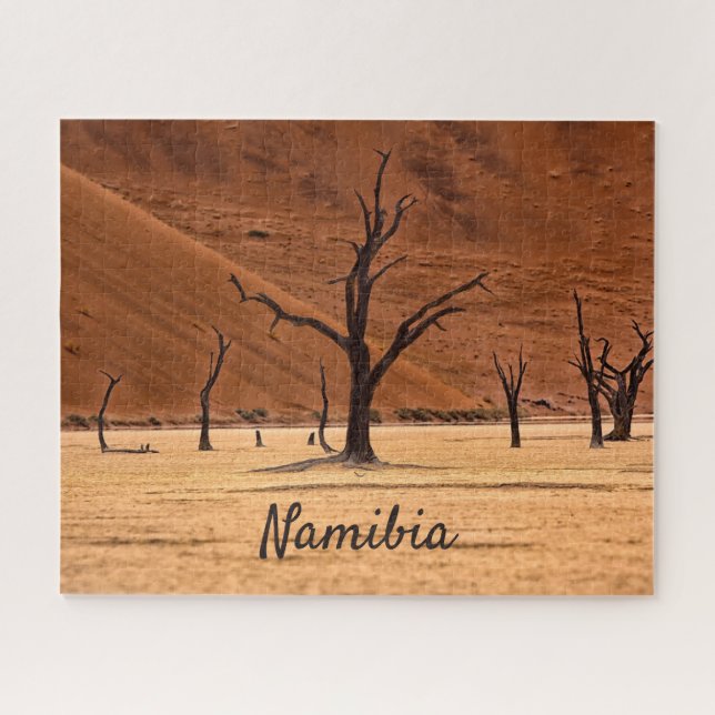 Dead Vlei Namibia Landschaft Foto mit Text (Horizontal)