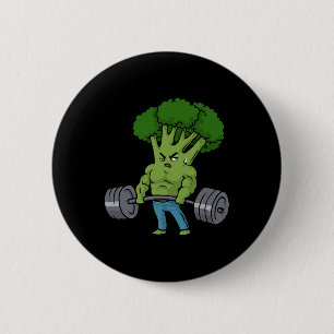 Deadlift Broccoli Gym Fitness Motivation Bodybuild Button