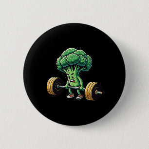 Deadlift Broccoli Gym Fitness Motivation Bodybuild Button