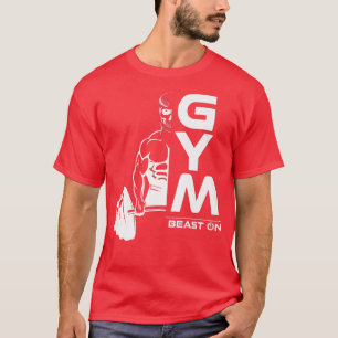 Deadlift-Dämonenbestie auf Gym-Motivation T-Shirt