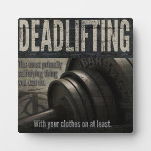Deadlift - Funny Gym Meme - Neuheit Workout Fotoplatte
