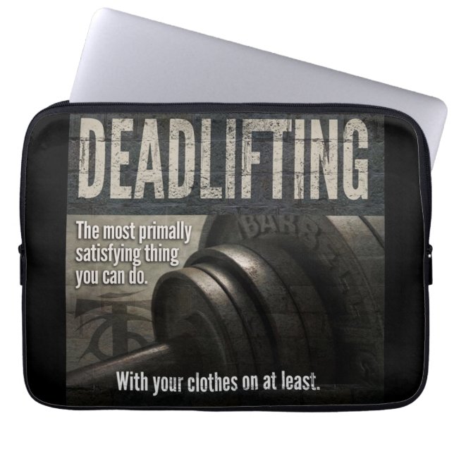 Deadlift - Funny Gym Meme - Neuheit Workout Laptopschutzhülle (Vorderseite)