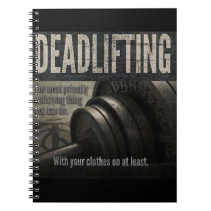 Deadlift - Funny Gym Meme - Neuheit Workout Notizblock