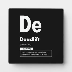 Deadlift - Periodischer Tisch - Funny Gym Meme Fotoplatte