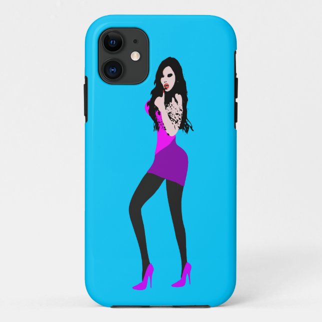 ♔° ・ Deadly Hot Vampire Girl iPhone 5 Fall ・° ♔ Case-Mate iPhone Hülle (Rückseite)