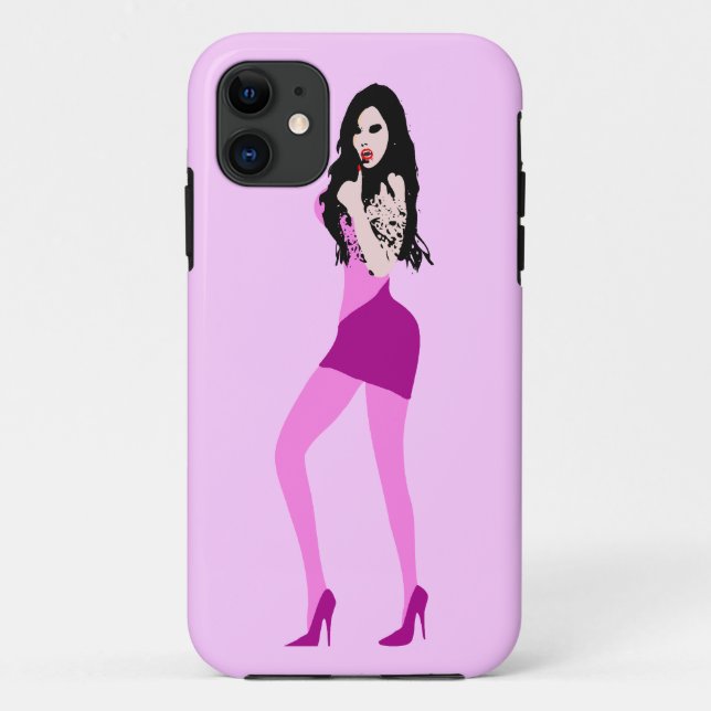 ♔° ・ Deadly Hot Vampire Girl iPhone 5 Fall ・° ♔ Case-Mate iPhone Hülle (Rückseite)