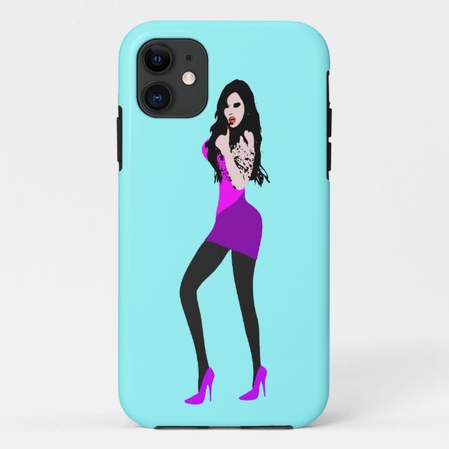♔° ・ Deadly Hot Vampire Girl iPhone 5 Fall ・° ♔ Case-Mate iPhone Hülle (Rückseite)