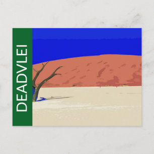 Deadvlei Carte postale ancienne d'art de voyage en