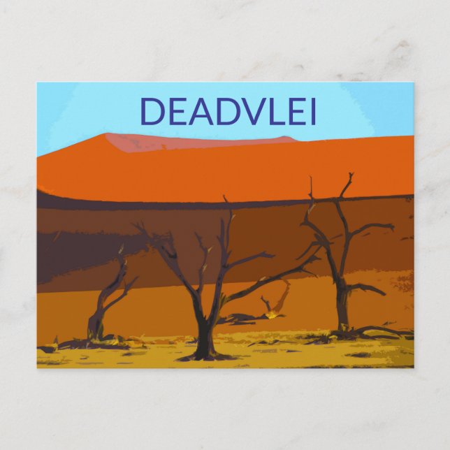 Deadvlei Carte Postale Ancienne de Voyage Namibie (Devant)