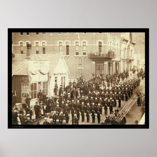 Deadwood Grand Lodge IOOF Street Parade SD 1890 Poster (Vorne)