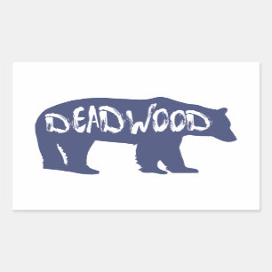 Deadwood South Dakota Bear Rechteckiger Aufkleber