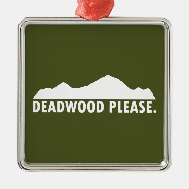 Deadwood South Dakota Bitte Ornament Aus Metall (Vorne)