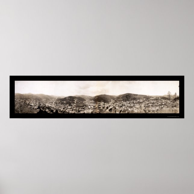 Deadwood, South Dakota Foto 1909 Poster (Vorne)