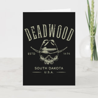 Deadwood South Dakota USA abgenutztes Design Souve Karte