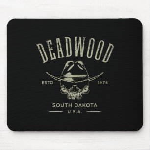Deadwood South Dakota USA abgenutztes Design Souve Mousepad